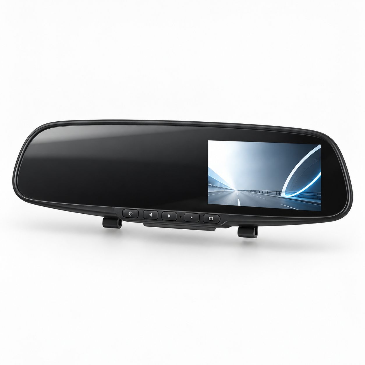 Illustration of the Mirrordan mirror dash camera